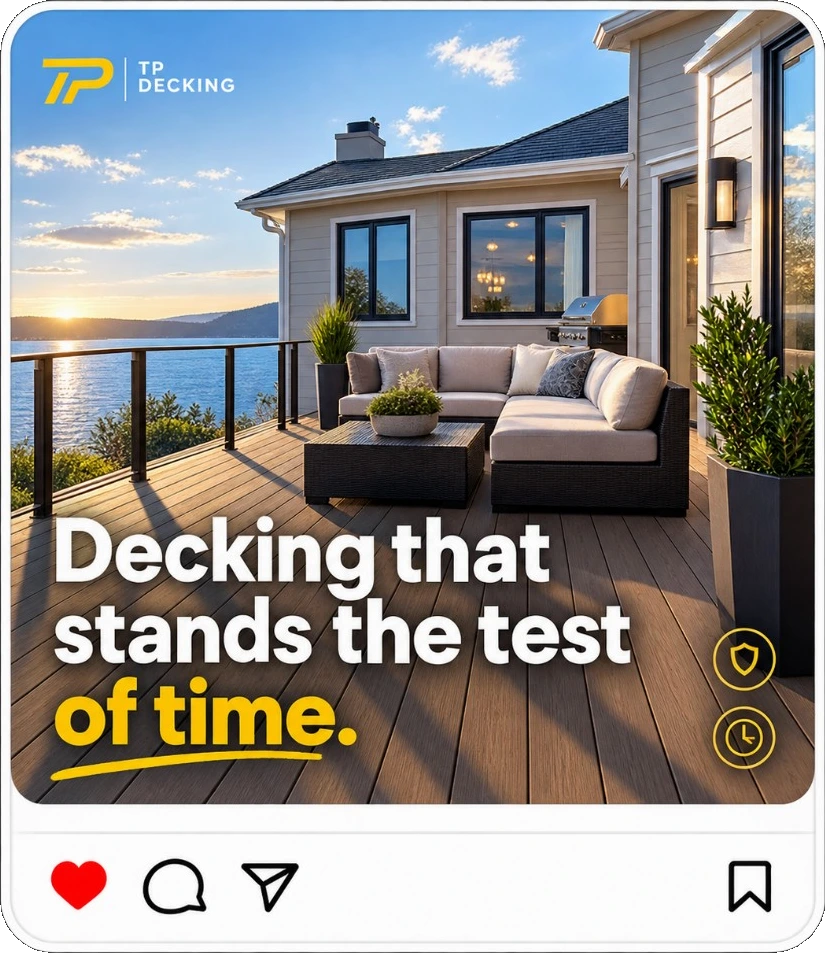 Approved branded decking post ready to schedule